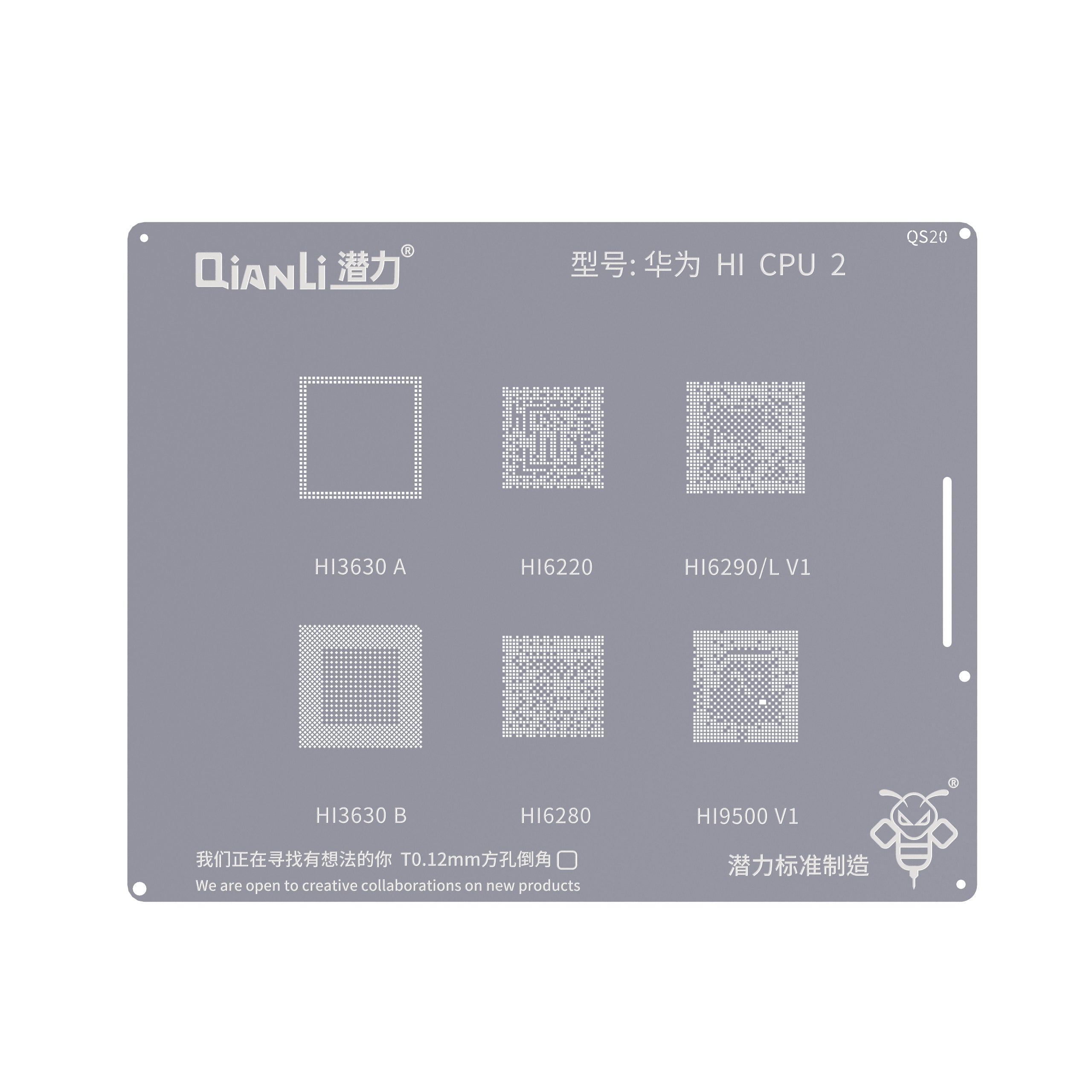 QIANLI Bumblebee Stencil QS20 für Huawei HI CPU2