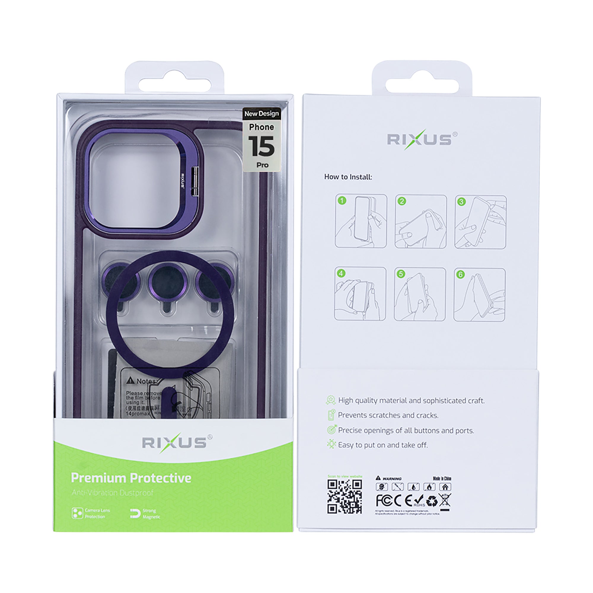 Rixus Classic 03 MagSafe Hülle für iPhone 15 16 17 Modell & Farbe – Bild 460