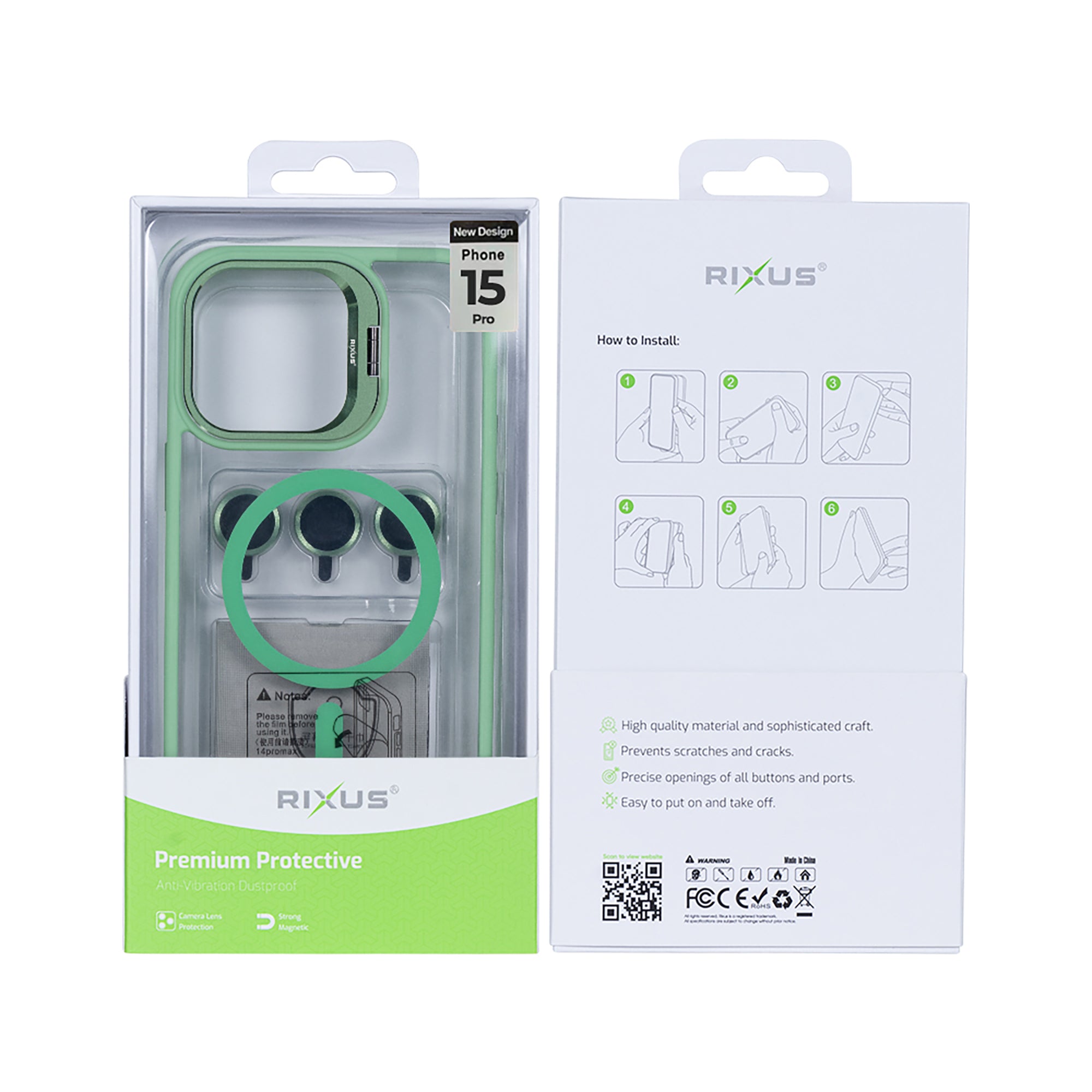 Rixus Classic 03 MagSafe Hülle für iPhone 15 16 17 Modell & Farbe – Bild 472