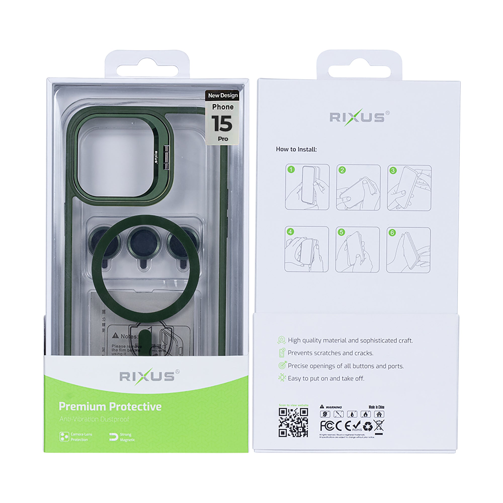 Rixus Classic 03 MagSafe Hülle für iPhone 15 16 17 Modell & Farbe – Bild 496