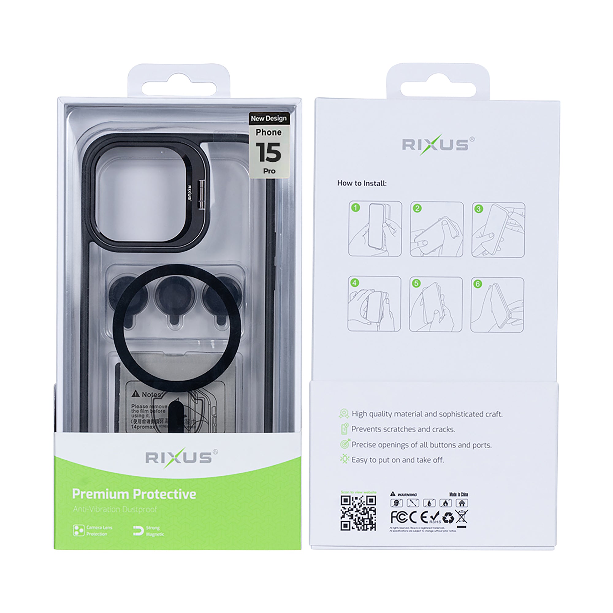 Rixus Classic 03 MagSafe Hülle für iPhone 15 16 17 Modell & Farbe – Bild 514