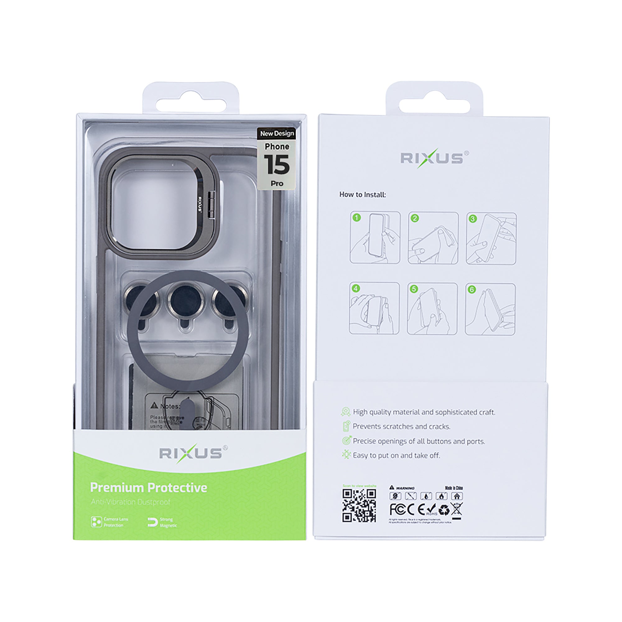 Rixus Classic 03 MagSafe Hülle für iPhone 15 16 17 Modell & Farbe – Bild 508