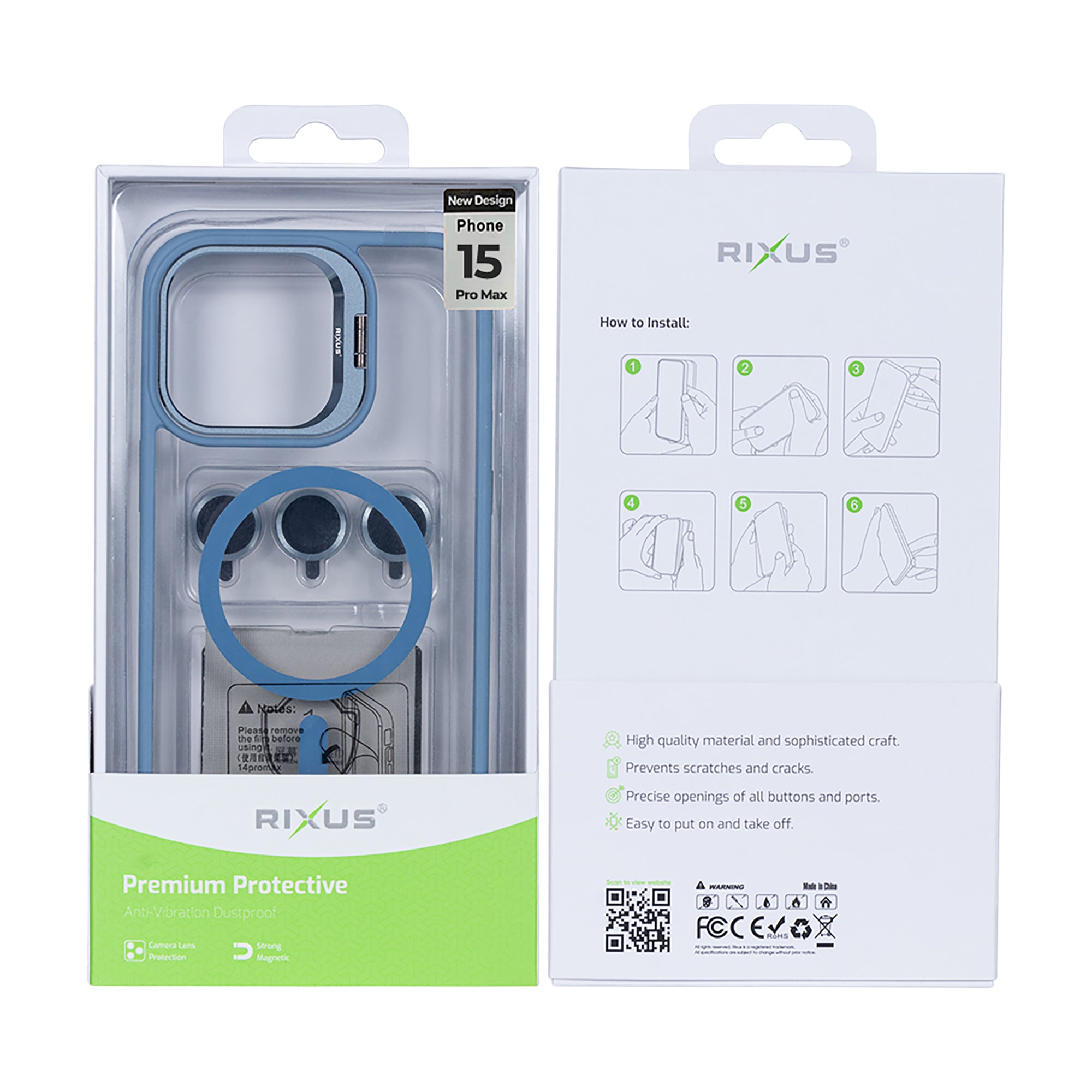 Rixus Classic 03 MagSafe Hülle für iPhone 15 16 17 Modell & Farbe – Bild 520