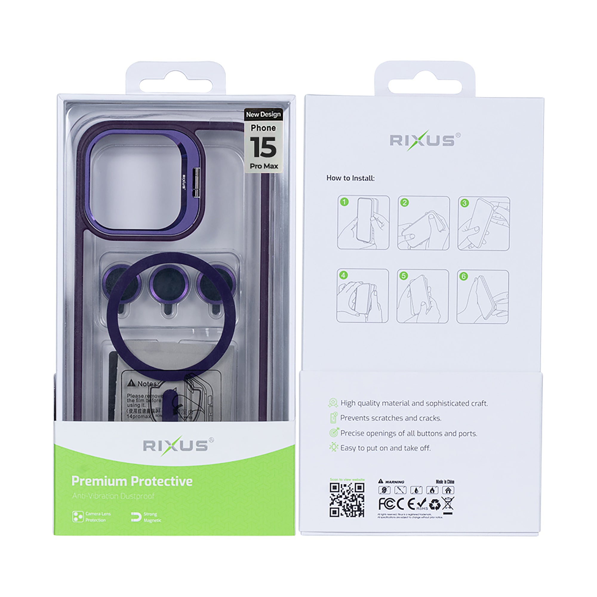 Rixus Classic 03 MagSafe Hülle für iPhone 15 16 17 Modell & Farbe – Bild 490