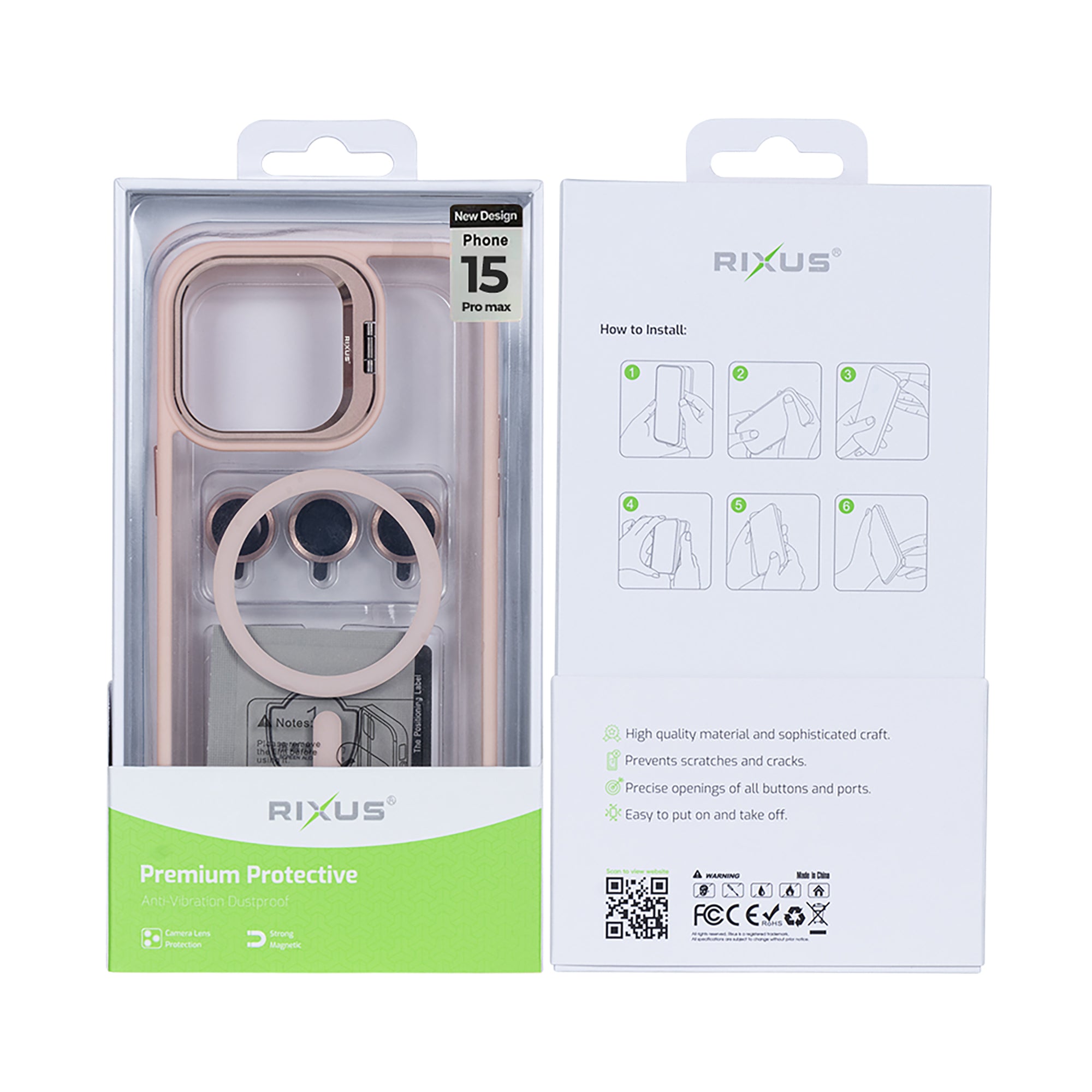Rixus Classic 03 MagSafe Hülle für iPhone 15 16 17 Modell & Farbe – Bild 538