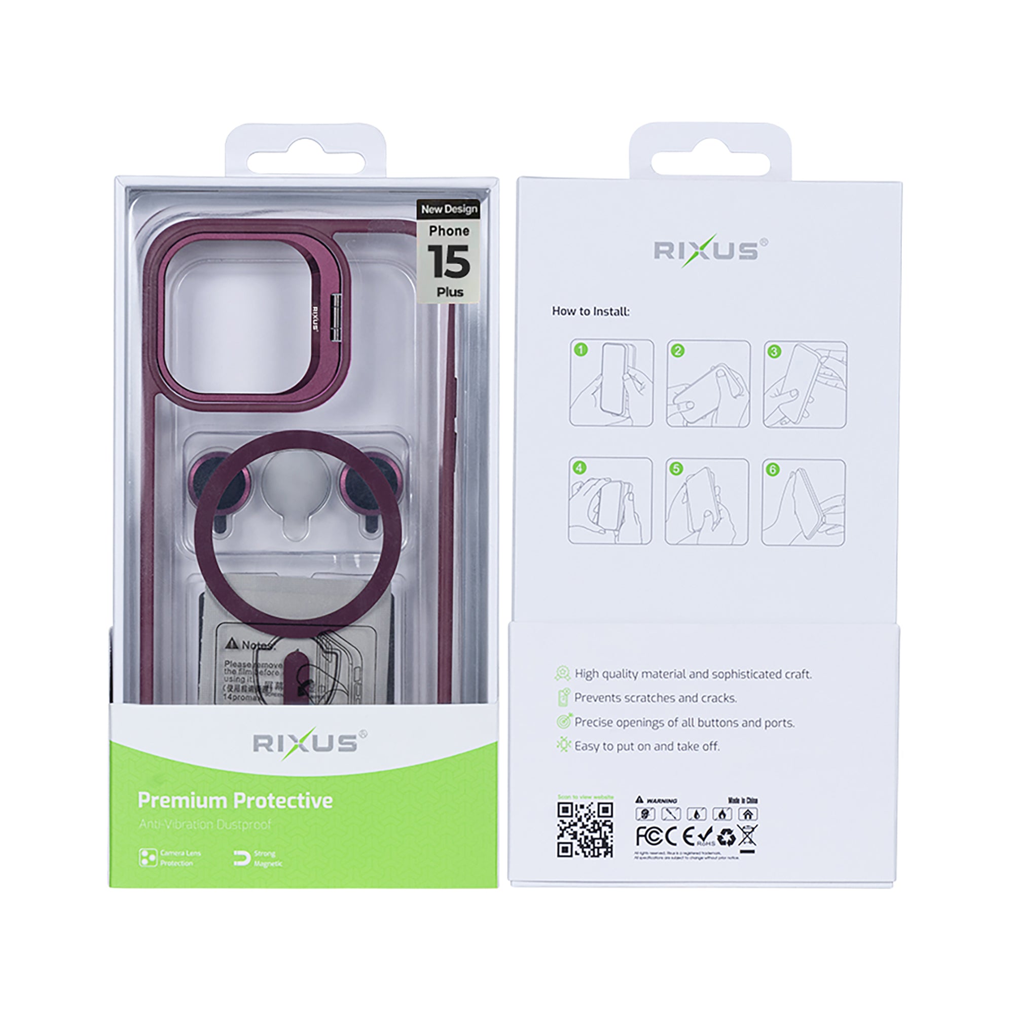 Rixus Classic 03 MagSafe Hülle für iPhone 15 16 17 Modell & Farbe – Bild 579