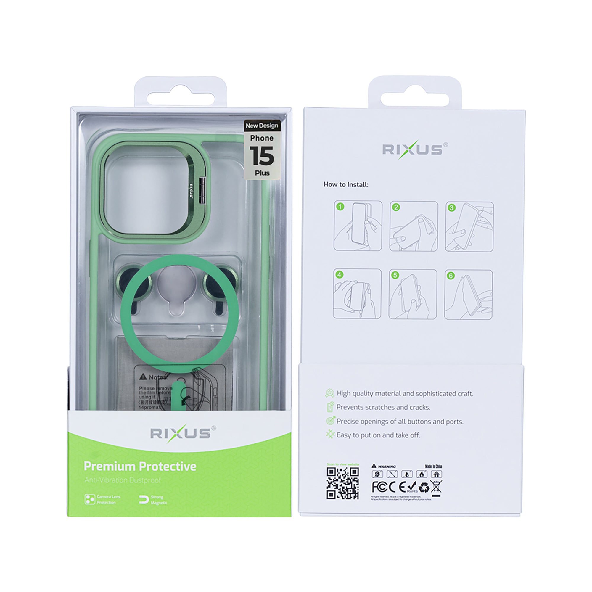 Rixus Classic 03 MagSafe Hülle für iPhone 15 16 17 Modell & Farbe – Bild 568