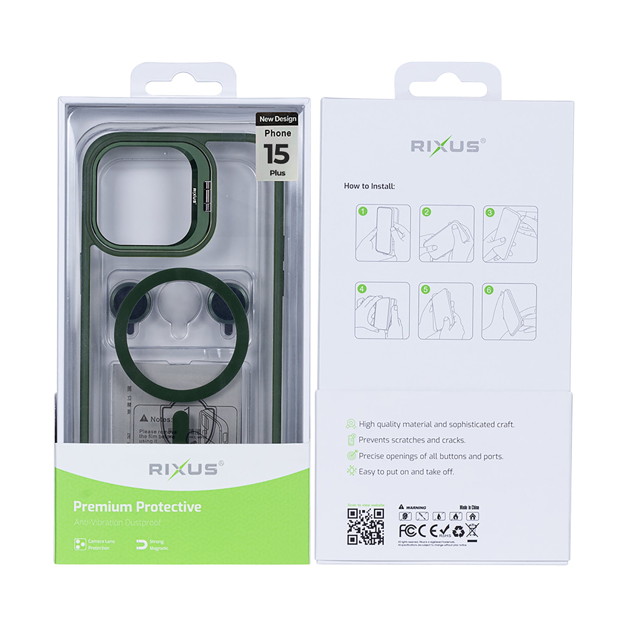 Rixus Classic 03 MagSafe Hülle für iPhone 15 16 17 Modell & Farbe – Bild 601