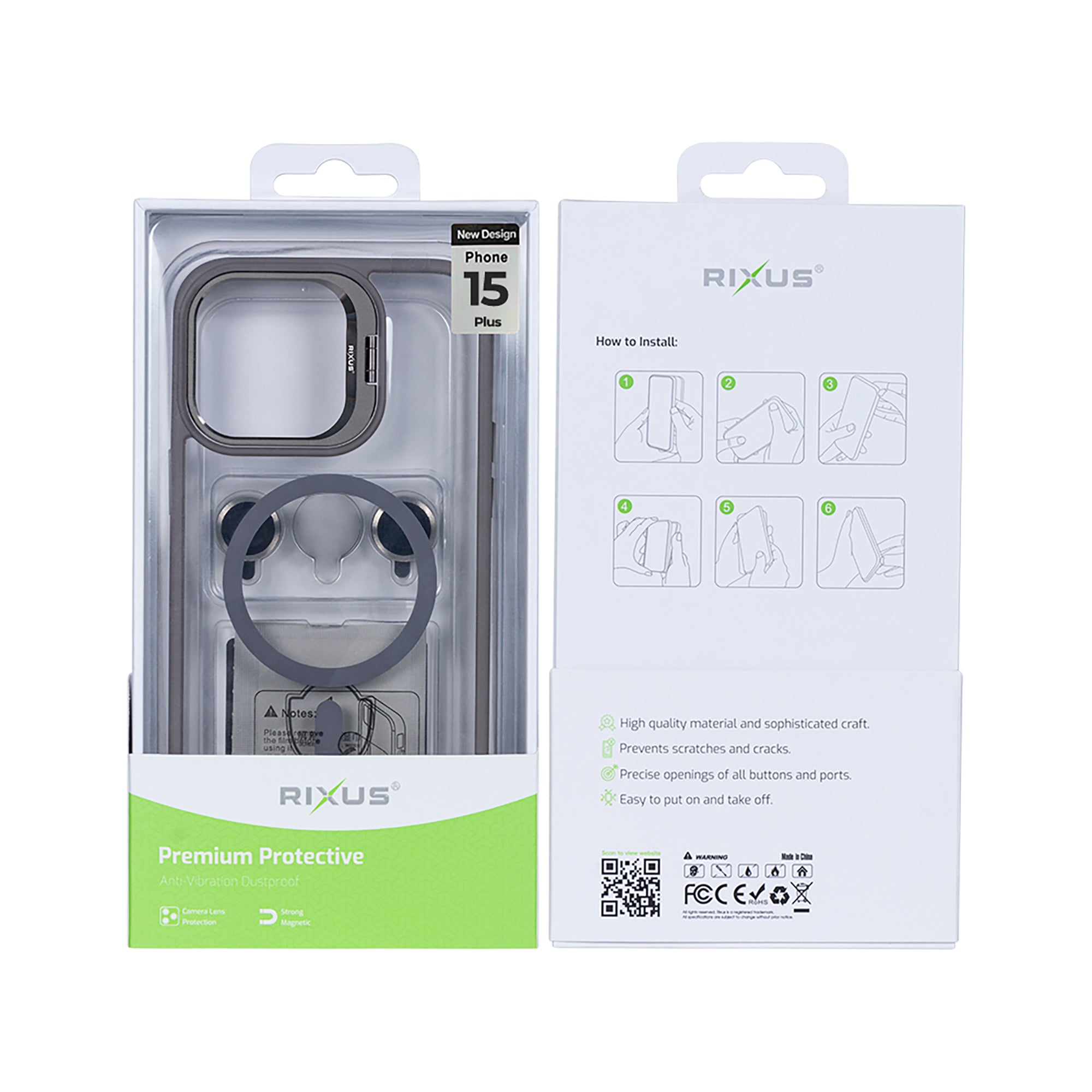 Rixus Classic 03 MagSafe Hülle für iPhone 15 16 17 Modell & Farbe – Bild 591