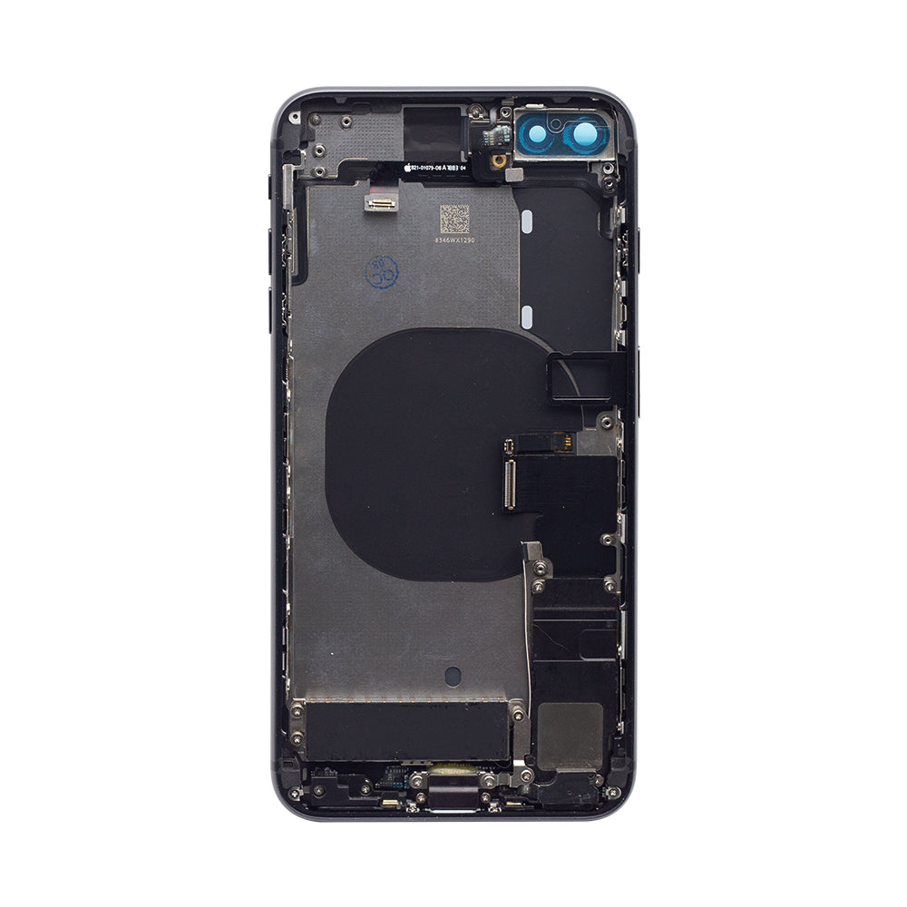 Für Apple iPhone 8 Plus Gehäuse mit Kleinteilen Black OEM – Bild 2