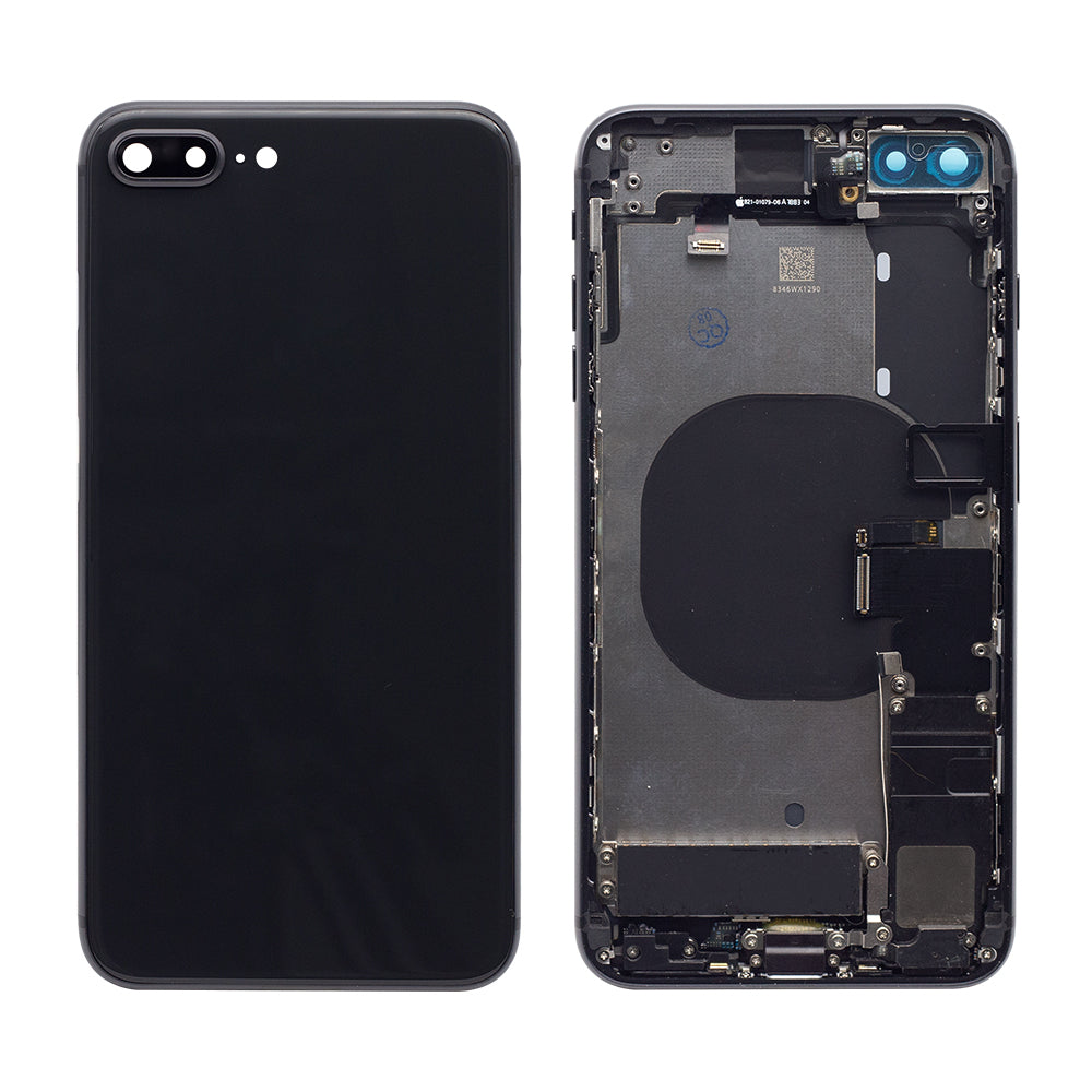 Für Apple iPhone 8 Plus Gehäuse mit Kleinteilen Black OEM – Bild 3