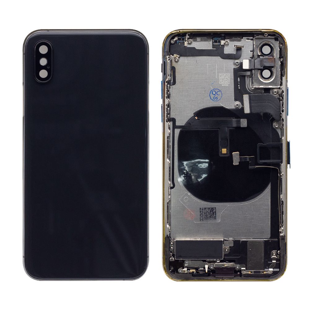 Für Apple iPhone XS Gehäuse mit Kleinteilen Black OEM – Bild 3