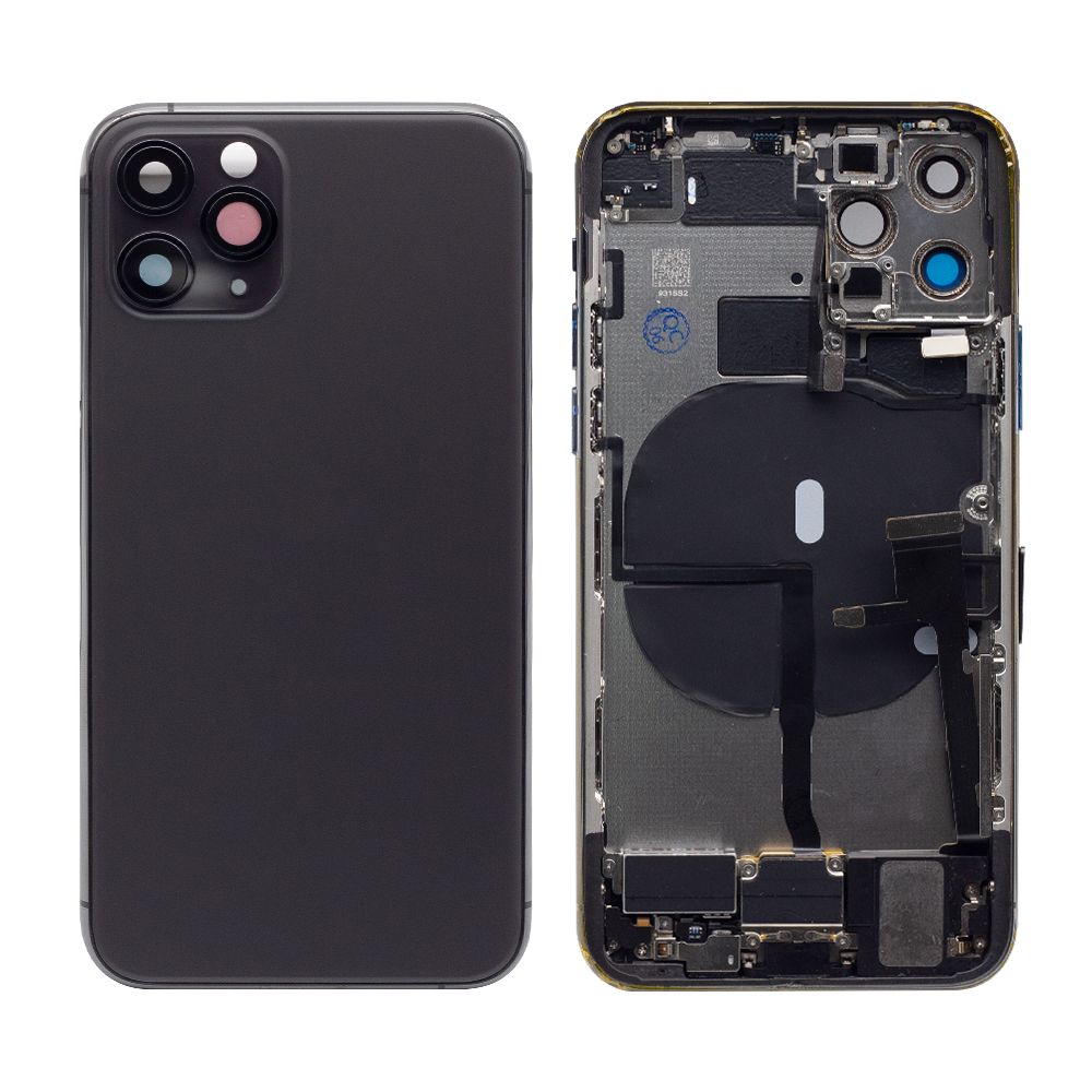 Für Apple iPhone 11 Pro Gehäuse mit Kleinteilen Black OEM – Bild 3