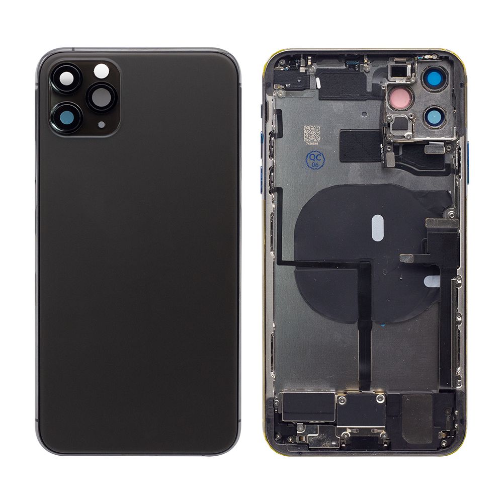 Für Apple iPhone 11 Pro Max Gehäuse mit Kleinteilen Black OEM – Bild 3