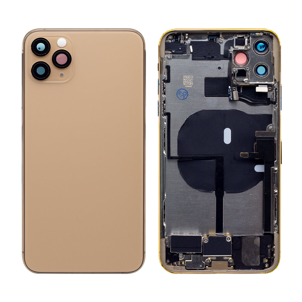 Für Apple iPhone 11 Pro Max Gehäuse mit Kleinteilen Gold OEM – Bild 3
