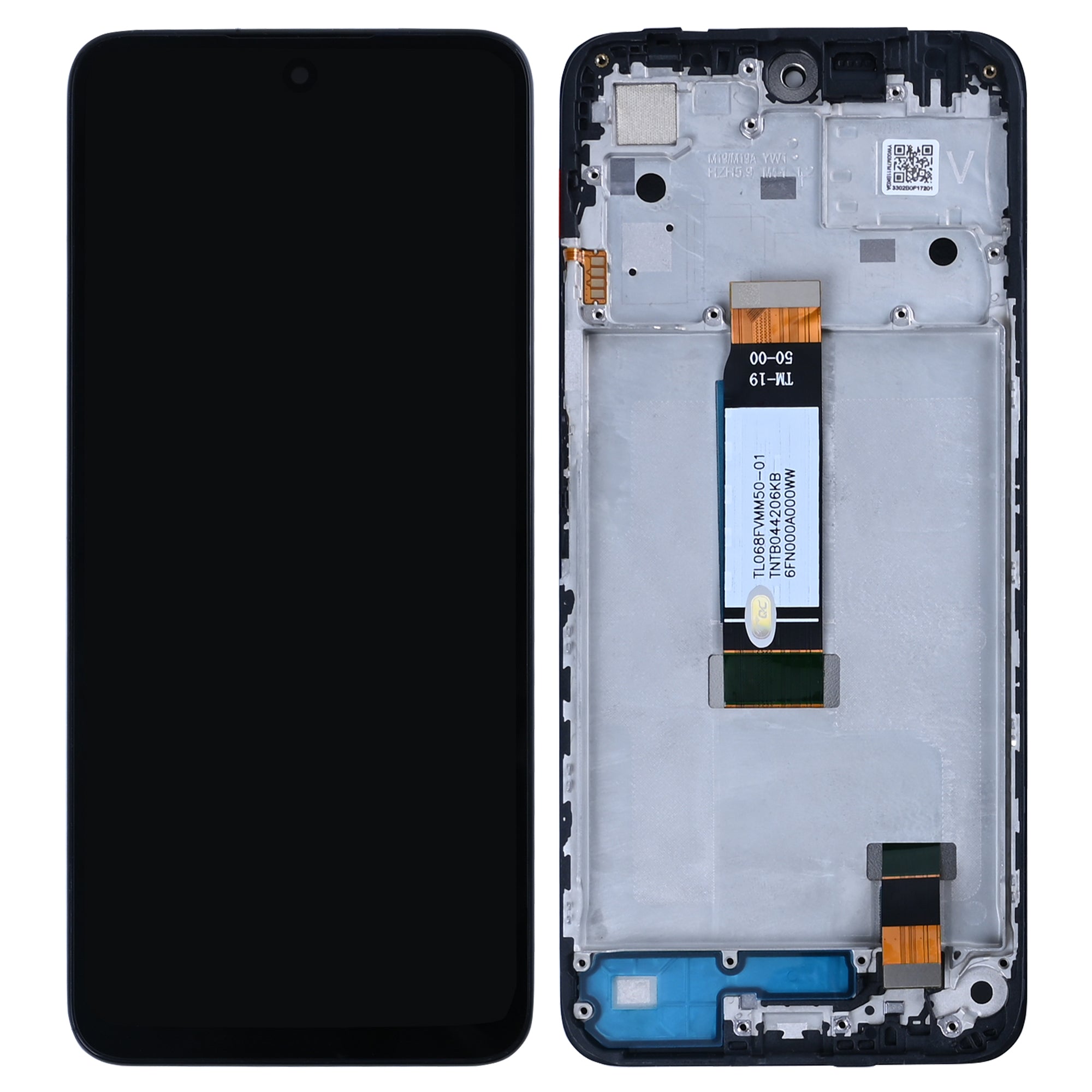OEM Display für Xiaomi Redmi 12 4G, 12 5G mit Rahmen Schwarz – Bild 4