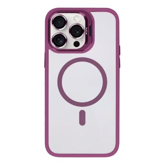 Rixus Classic 03 Hülle mit MagSafe kompatibel für Apple iPhone 14 Pro Dark Pink