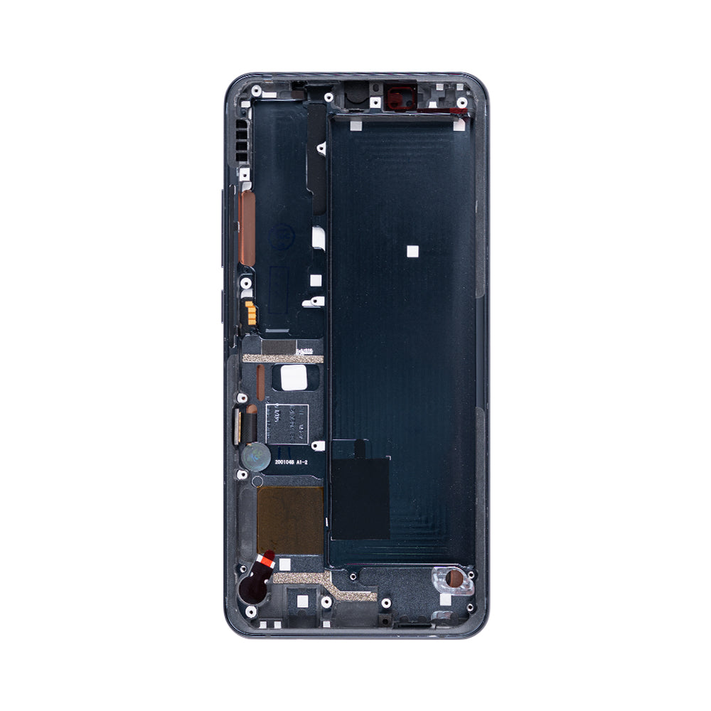 Xiaomi Mi Note 10, Mi Note 10 Pro, Mi Note 10 Lite Display und Touchscreen-Digitizer mit Rahmen Midnight Black OEM – Bild 3