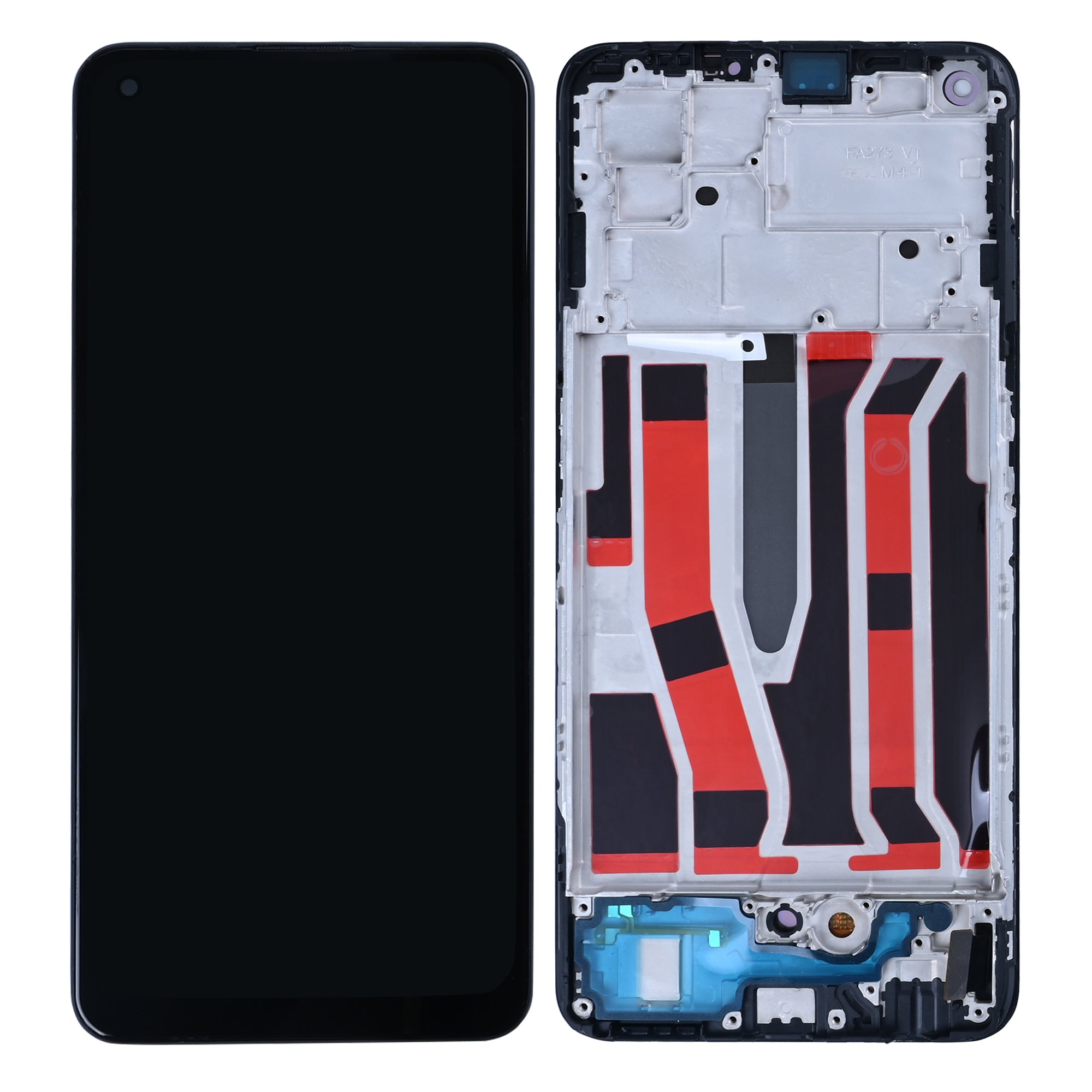 OEM Display für Oppo A94 5G mit Rahmen Schwarz – Bild 4