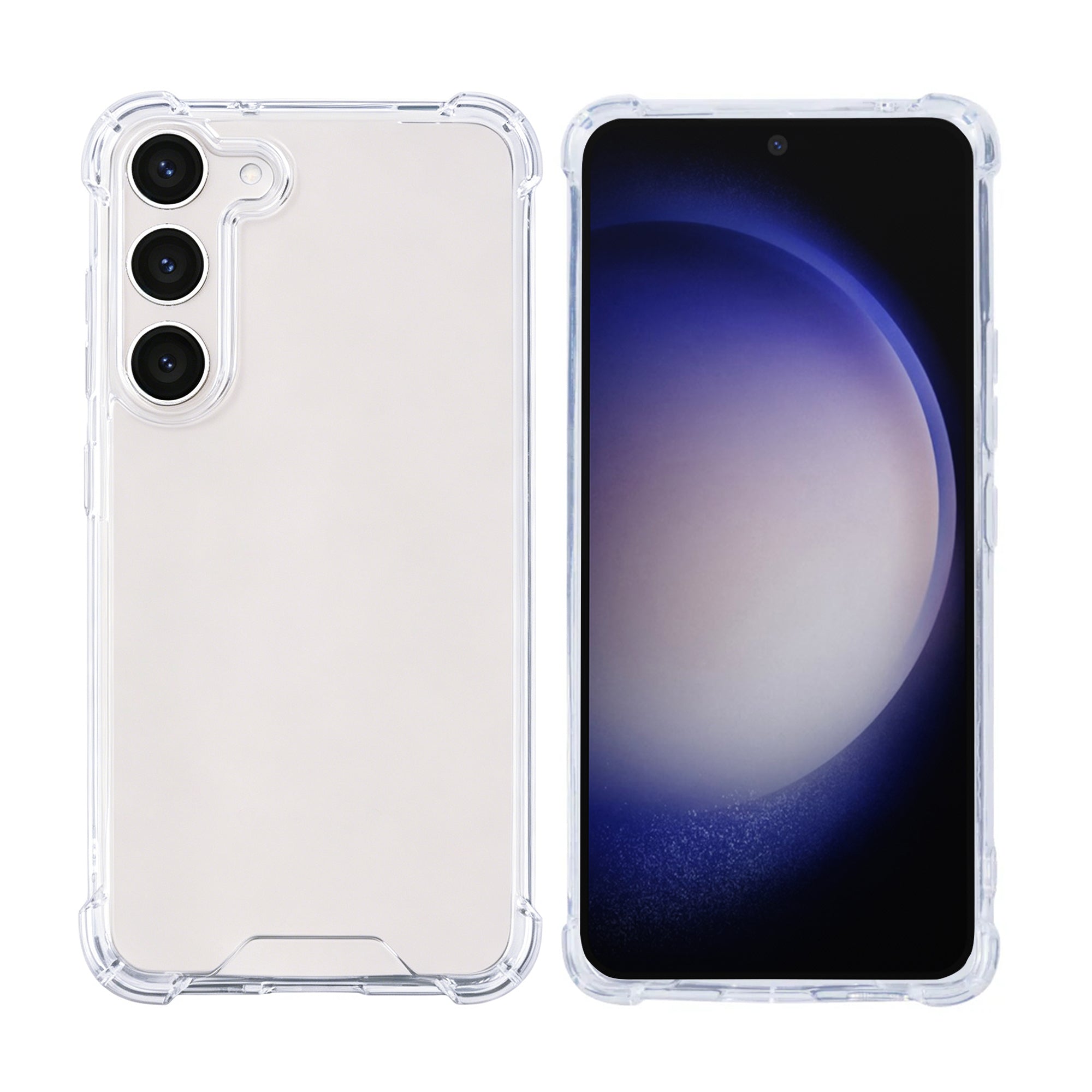 Rixus Anti-Burst Hülle für Samsung Galaxy S23 Transparent – Bild 3