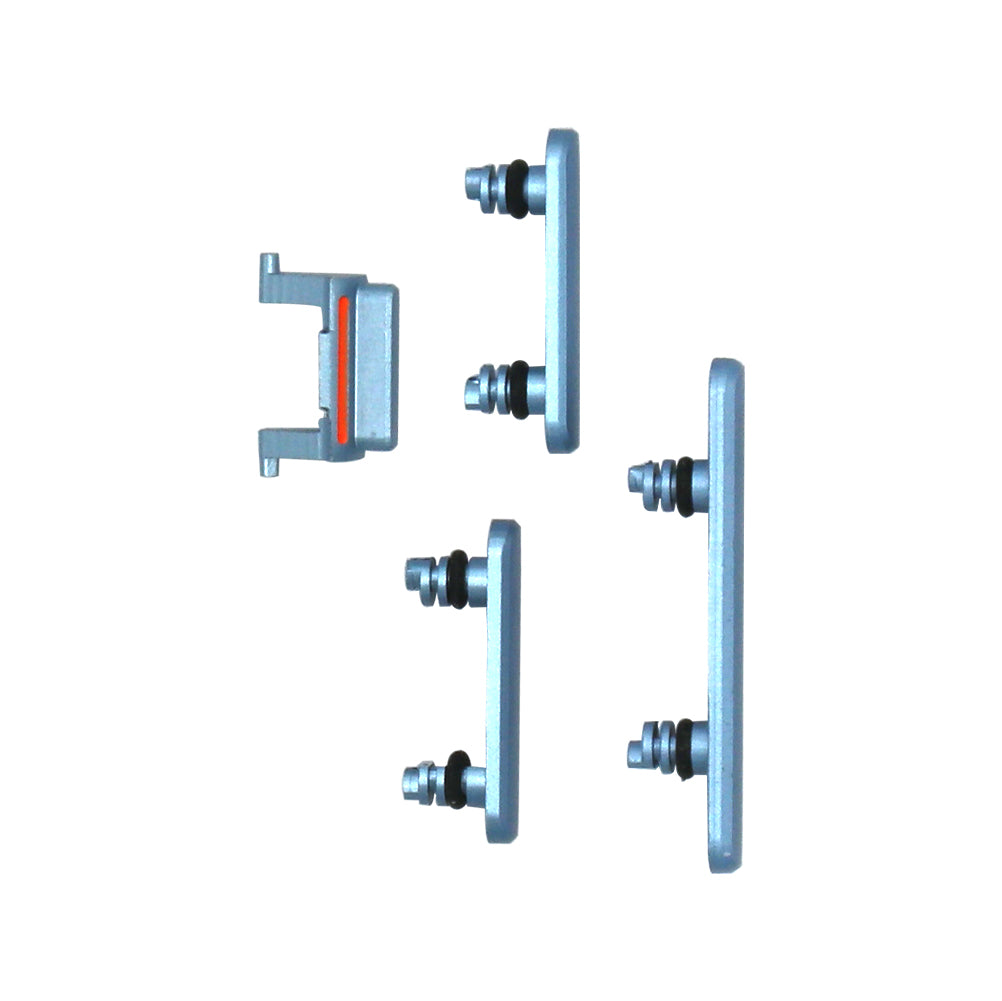 Für Apple iPhone XR Side Taste Set Blue OEM (4pcs) – Bild 2