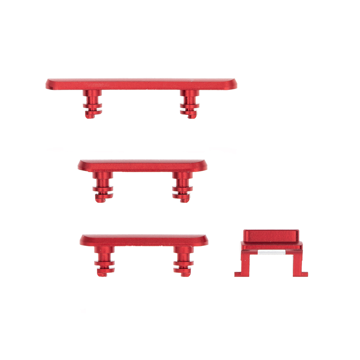 Für Apple iPhone XR Side Taste Set Red OEM (4pcs)