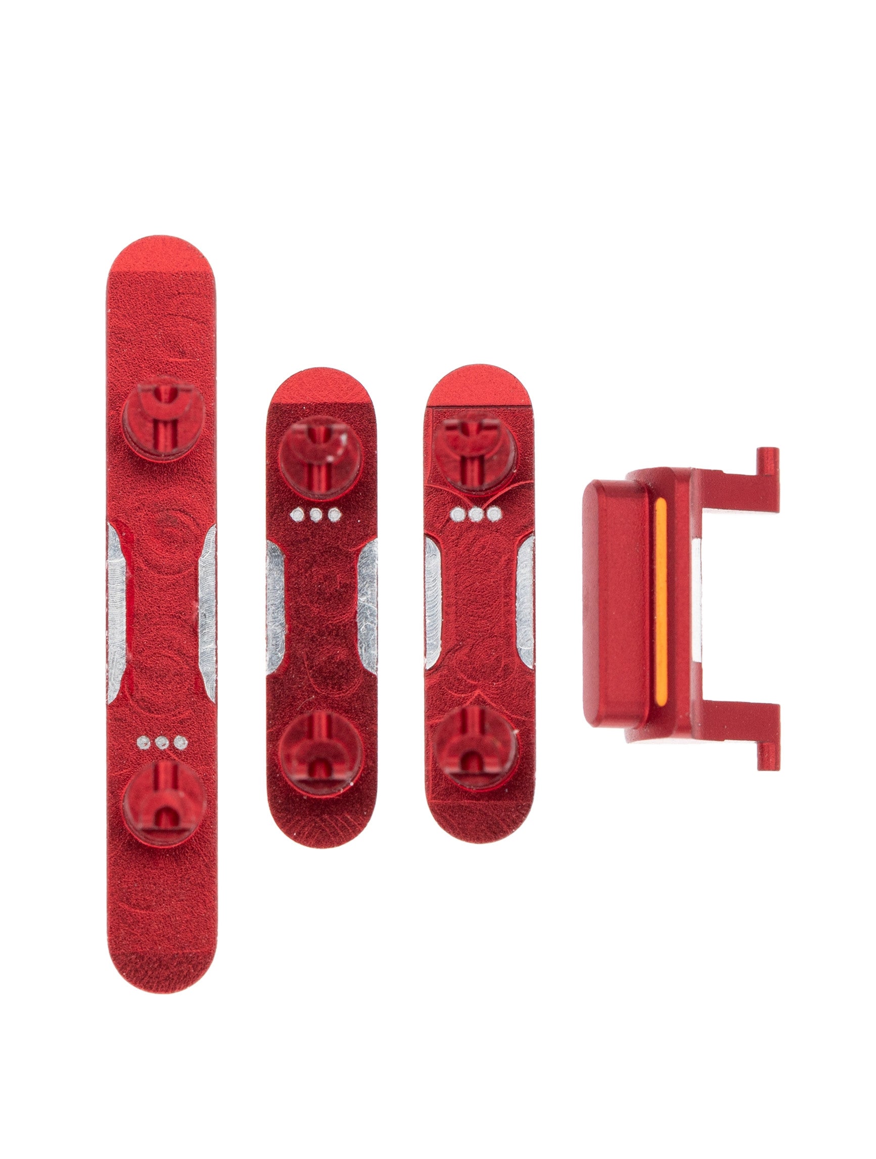 Für Apple iPhone XR Side Taste Set Red OEM (4pcs) – Bild 2