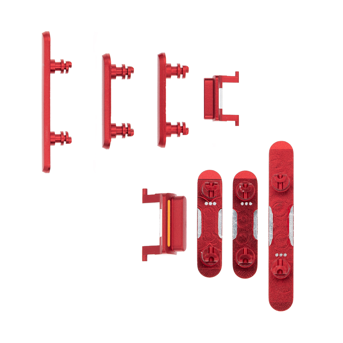 Für Apple iPhone XR Side Taste Set Red OEM (4pcs) – Bild 3