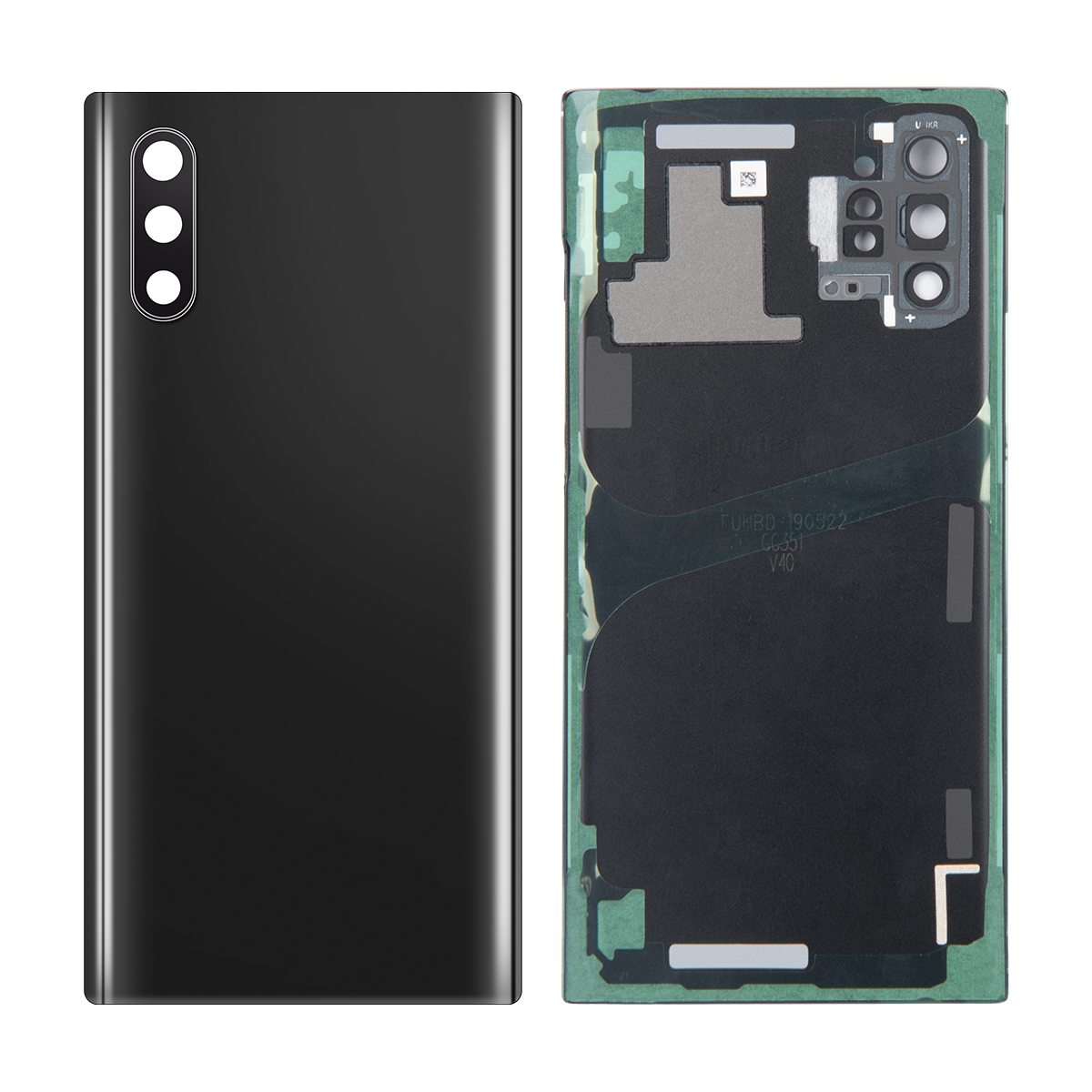Samsung Galaxy Note 10 Plus N975F Akkudeckel mit Linse Aura Black OEM – Bild 3