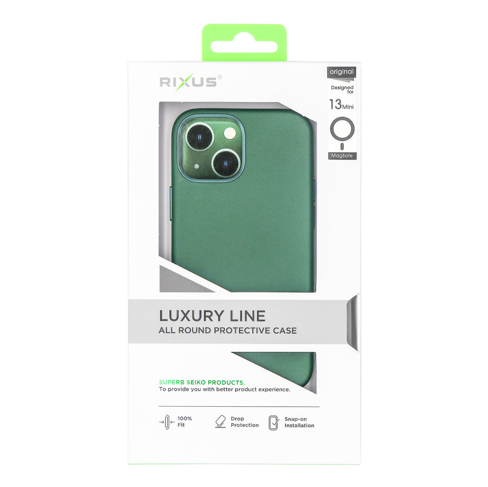 Rixus Classic 02 Hülle mit MagSafe kompatibel für Apple iPhone 13 Mini Green – Bild 3
