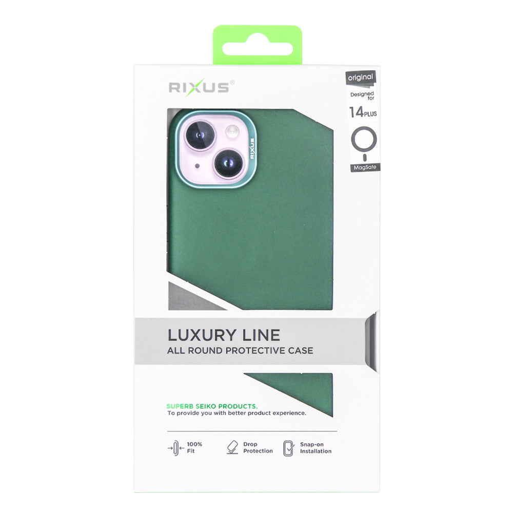 Rixus Classic 02 Hülle mit MagSafe kompatibel für Apple iPhone 14 Plus Green – Bild 4