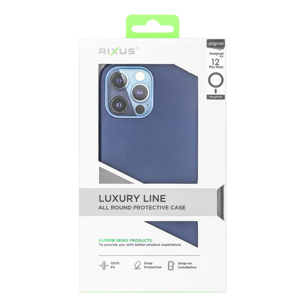 Rixus Classic 02 Hülle mit MagSafe kompatibel für Apple iPhone 12 Pro Max Blue – Bild 4