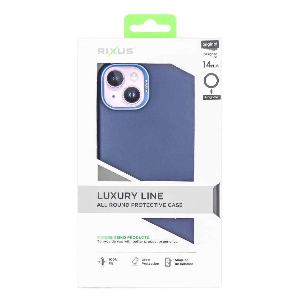 Rixus Classic 02 Hülle mit MagSafe kompatibel für Apple iPhone 14 Plus Blue – Bild 4