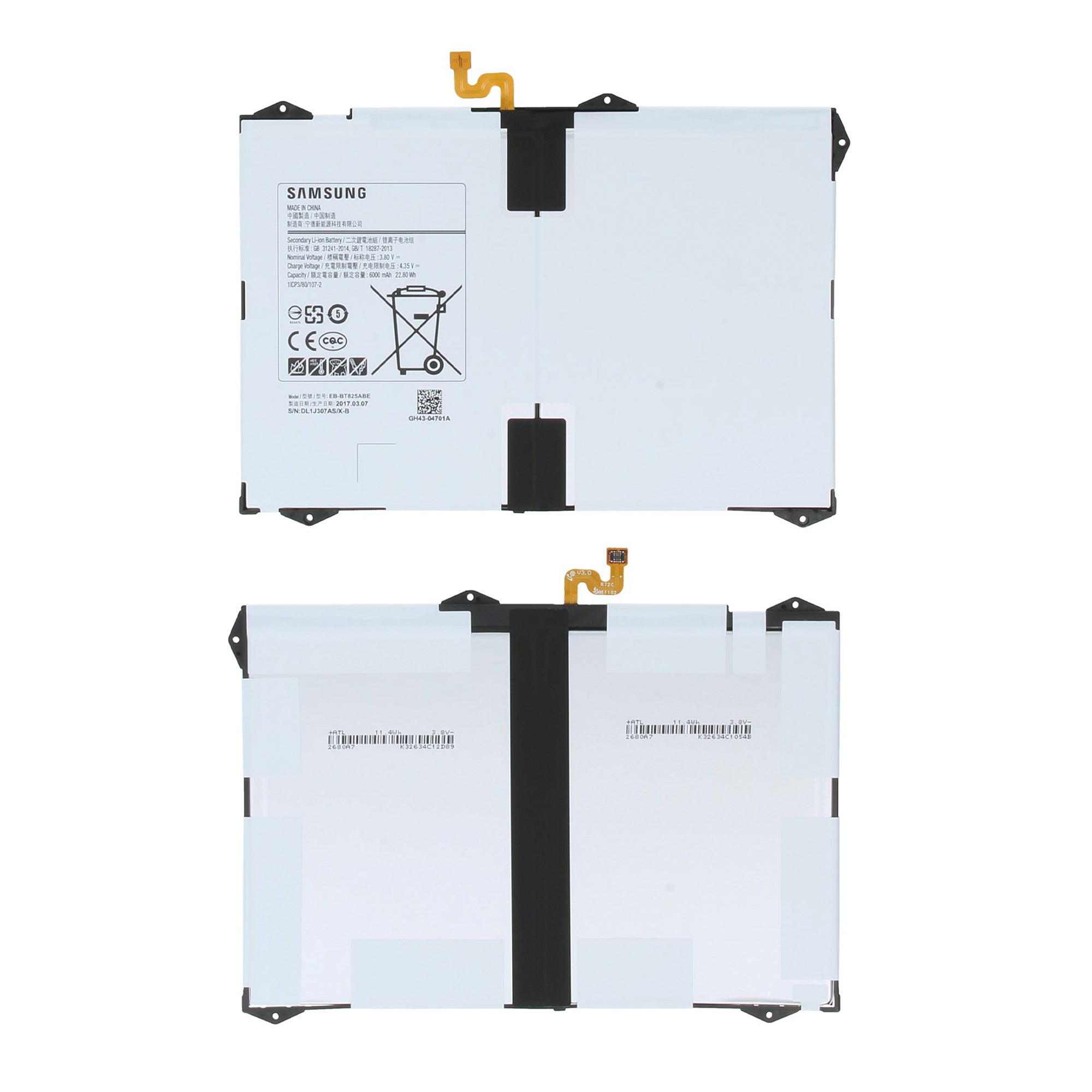 Samsung Galaxy Tab S3 9.7 inch T820, T825 Akku EB-BT820ABE OEM – Bild 3