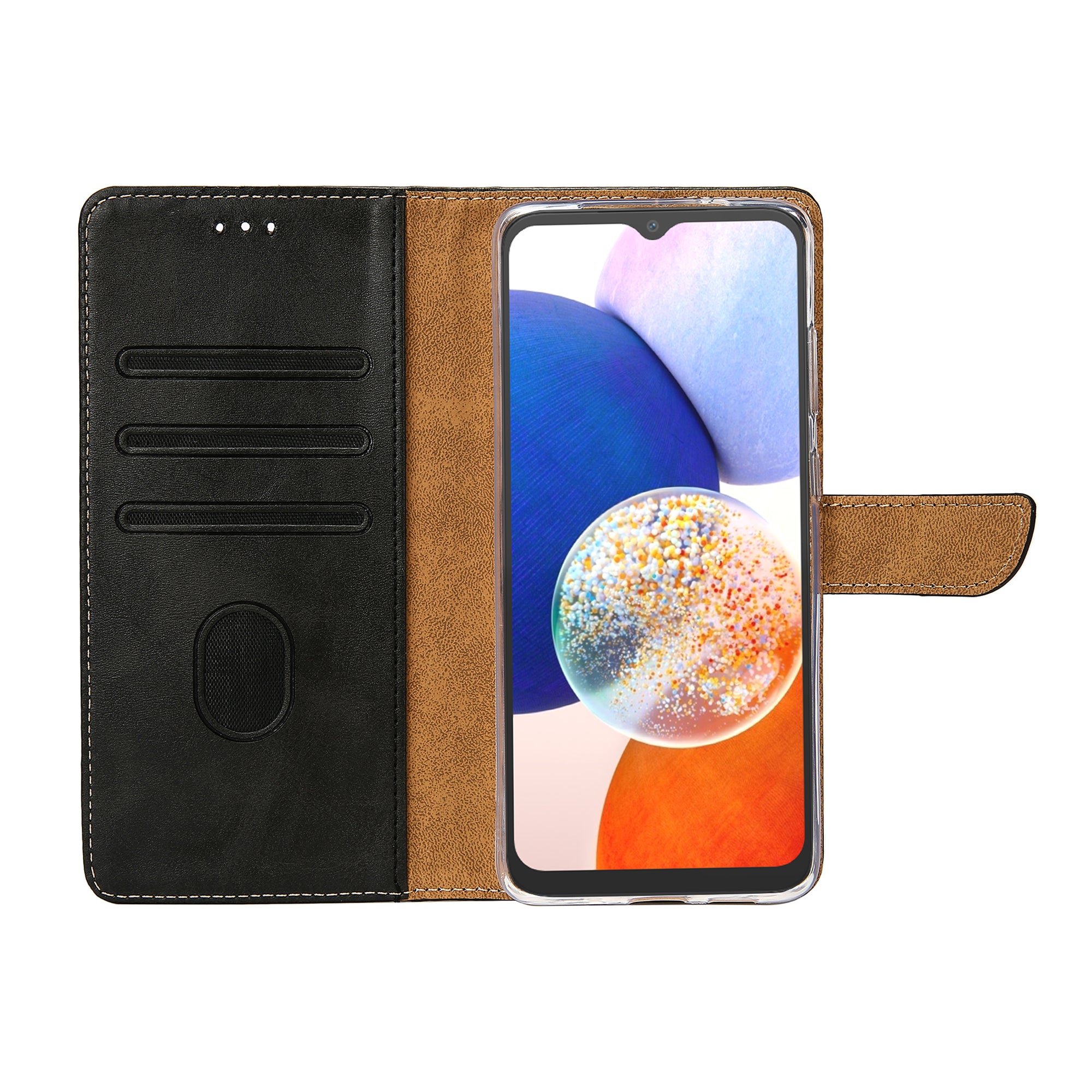Rixus Buchhülle für Samsung Galaxy A14 5G Black – Bild 5