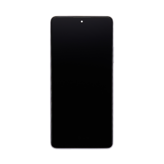 Original OEM Display für Xiaomi 11T, 11T Pro 5G mit Rahmen Moonlight White