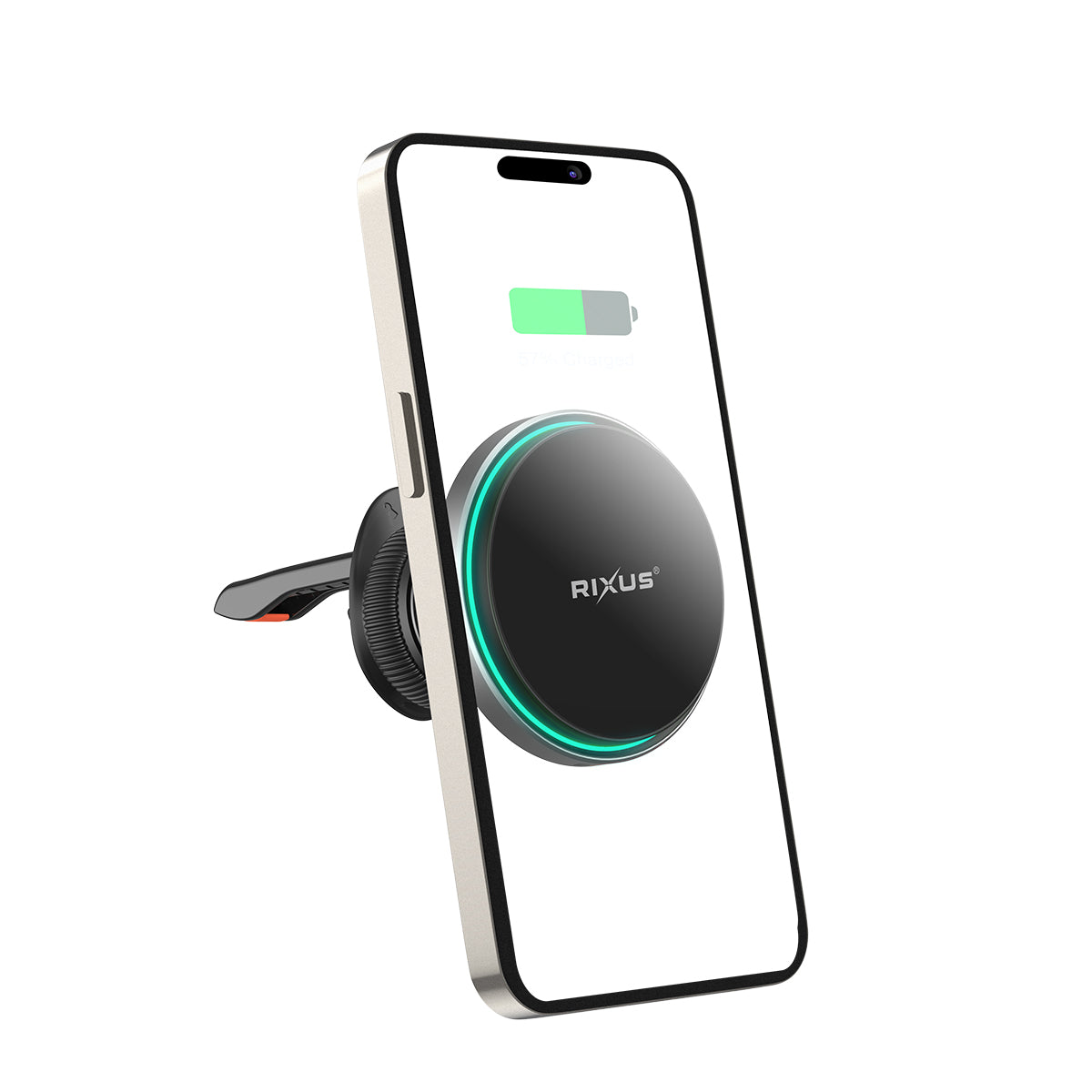Rixus RXWC12 MagSafe kompatibel Charging Air Vent Mount Black – Bild 2