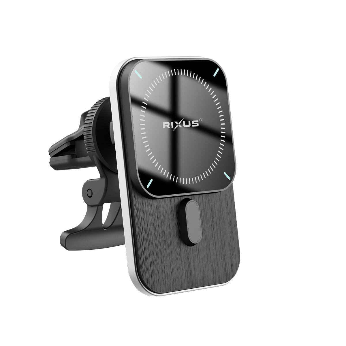Rixus RXWC14 Wireless Car Charger mit MagSafe kompatibel 15W Space Gray