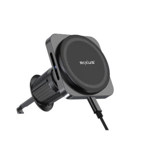 Rixus RXWC20 Wireless Car Charger für MagSafe kompatibel Car Mount 15W Space Gray