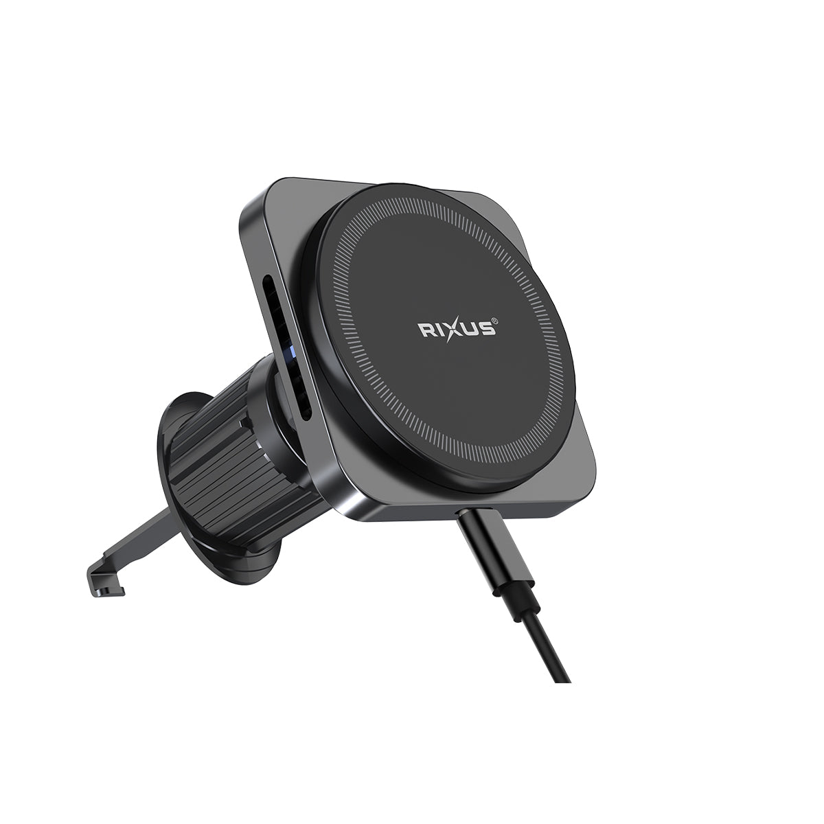 Rixus RXWC20 Wireless Car Charger für MagSafe kompatibel Car Mount 15W Space Gray