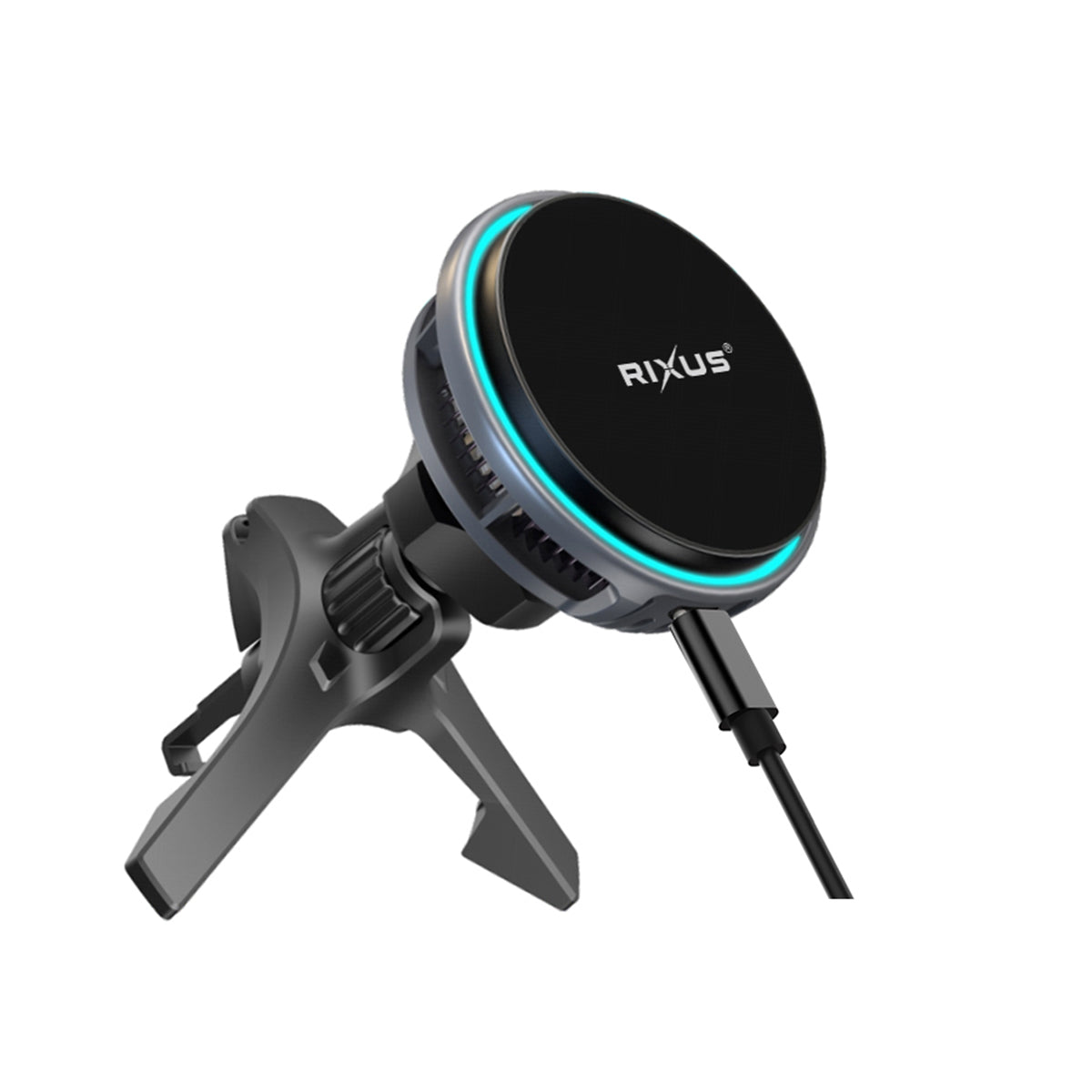 Rixus RXWC21 MagSafe kompatibel Car Mount Charger Ice Cooling Fit Black