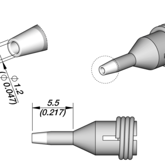 JBC C360002 Cartridge Through hole desoldering Ø 0.8