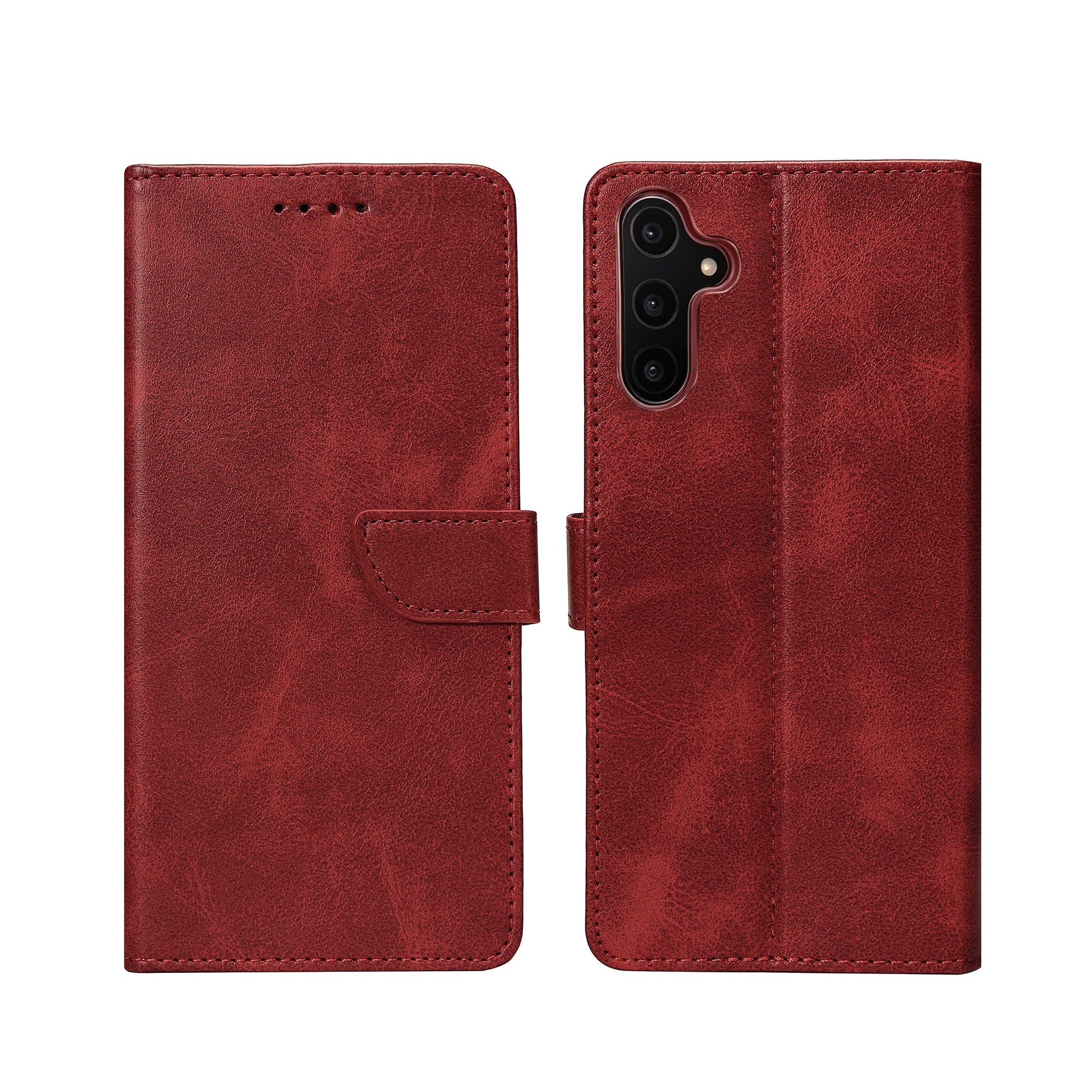 Rixus Buchhülle für Samsung Galaxy A14 5G Dark Red – Bild 3
