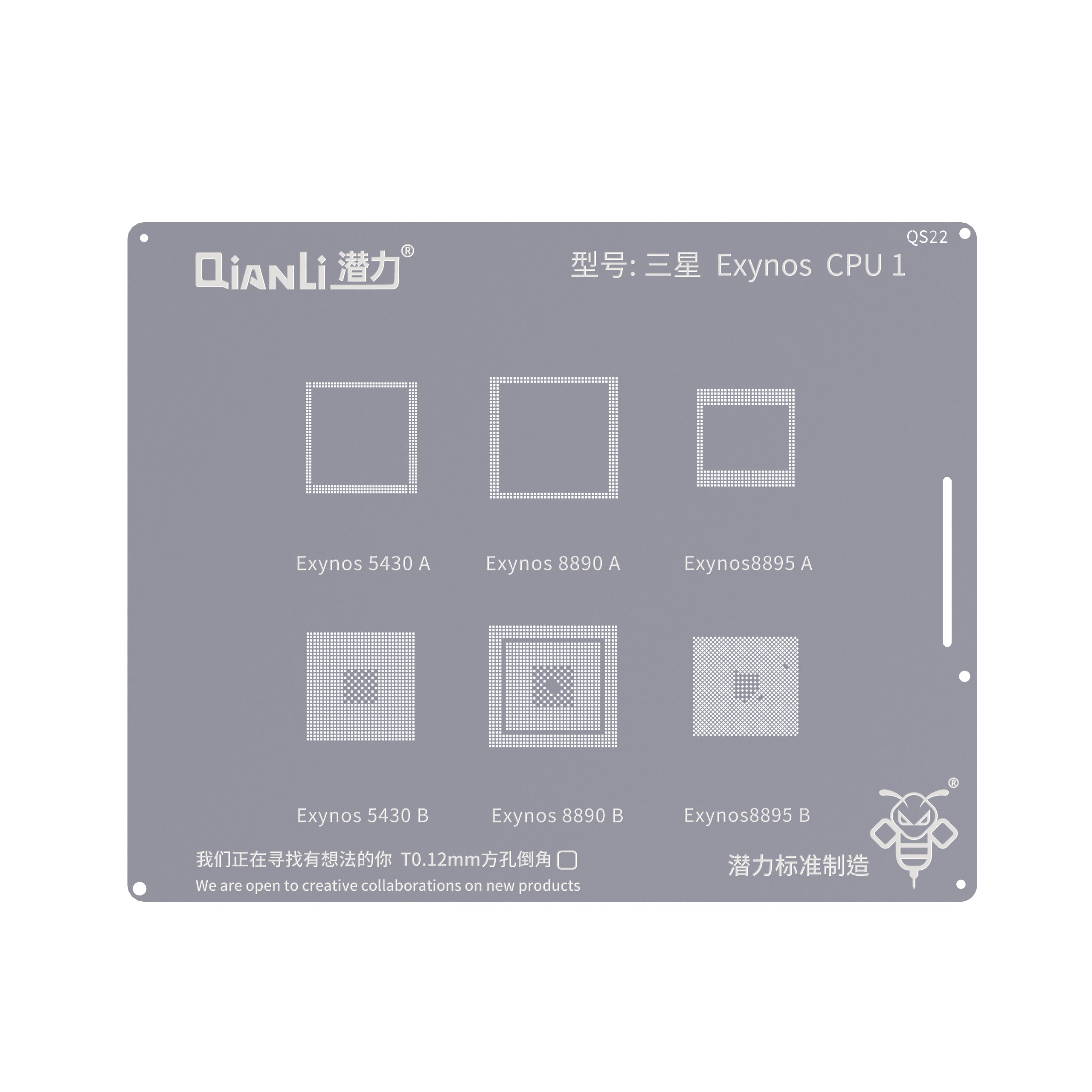 QIANLI Bumblebee Stencil QS22 für Samsung Exynos CPU 1