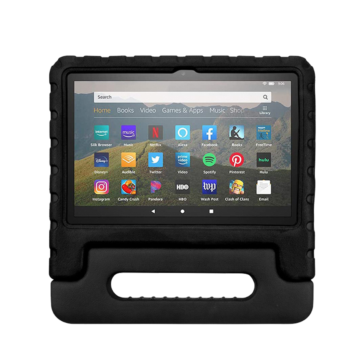 Rixus RXTC06 Tablet Kids Hülle für Apple iPad 10.2 inch (2021, 2019), iPad Air 3 10.5 inch (2019), iPad Pro 10.5 inch (2018) Black