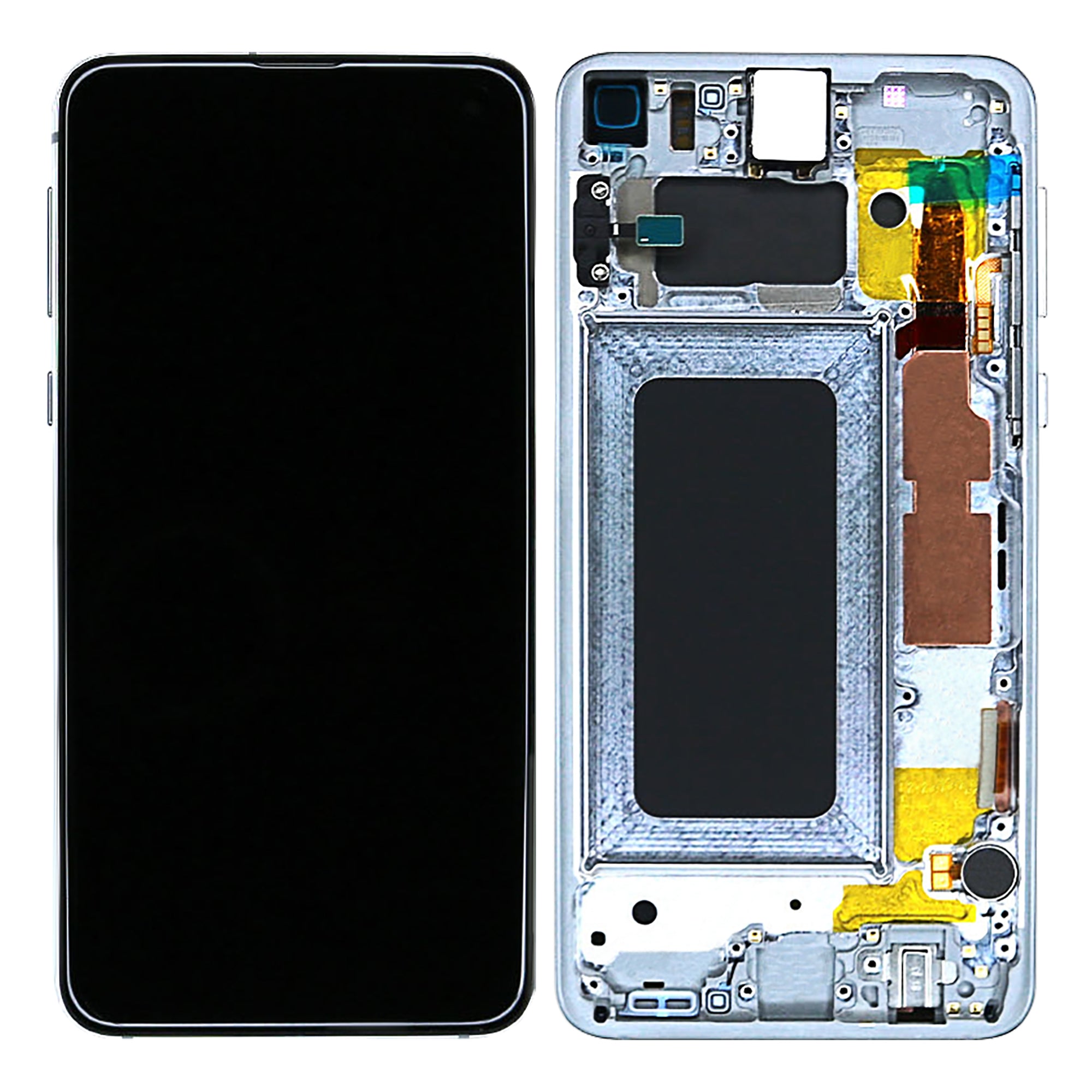 Samsung Galaxy S10e G970F Display und Touchscreen-Digitizer mit Rahmen Prism White Service Pack – Bild 3
