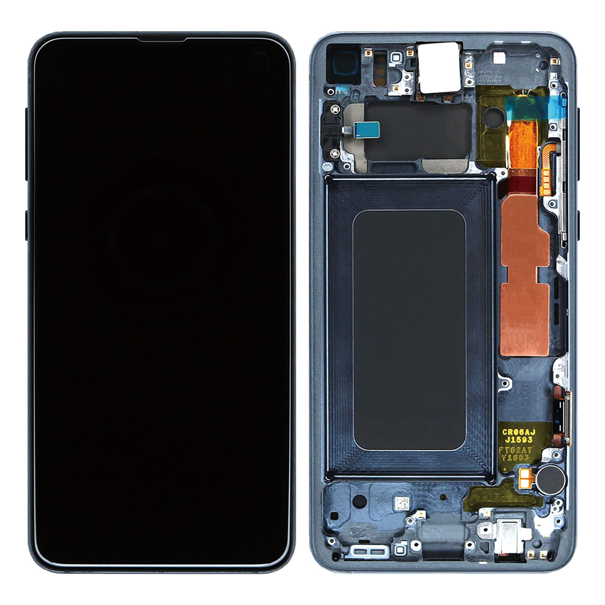 Samsung Galaxy S10e G970F Display und Touchscreen-Digitizer mit Rahmen Prism Black Service Pack – Bild 3