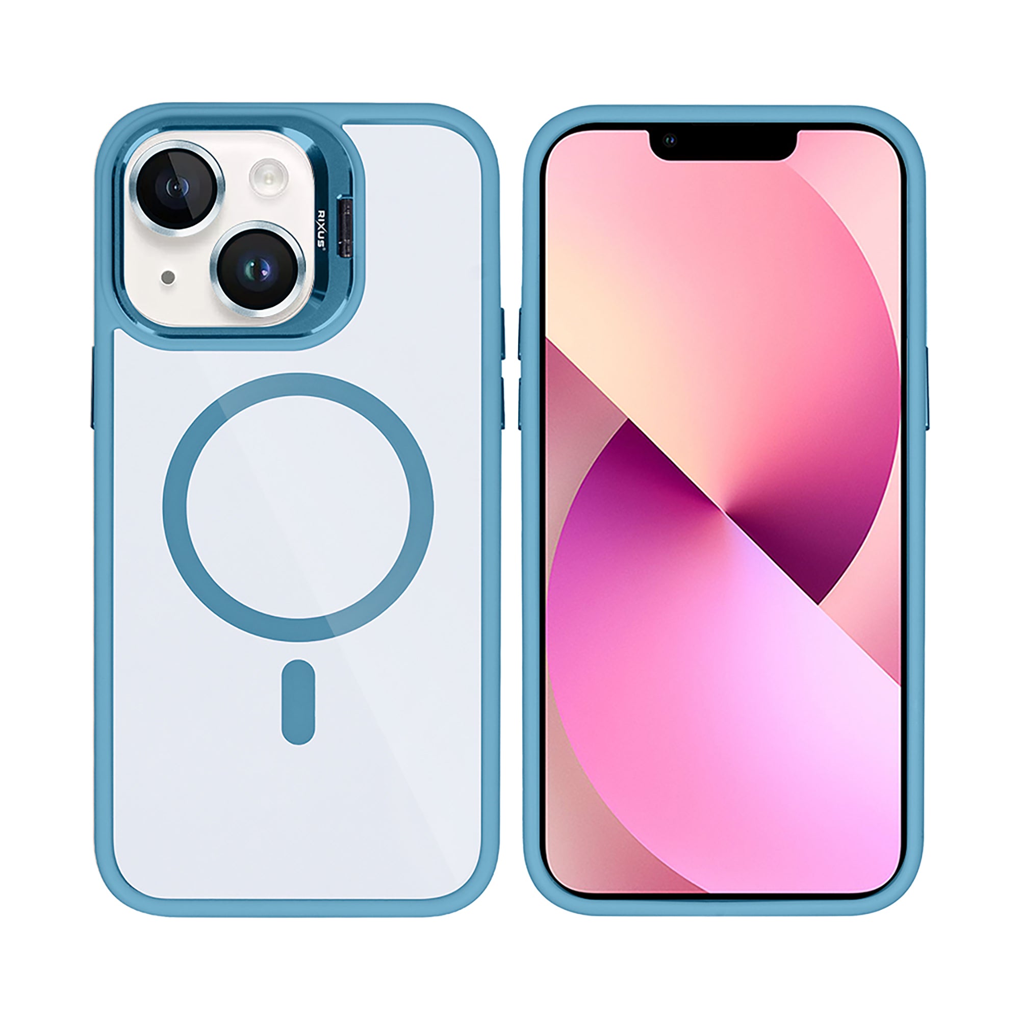 Rixus Classic 03 Hülle mit MagSafe kompatibel für Apple iPhone 13 Light Blue – Bild 3