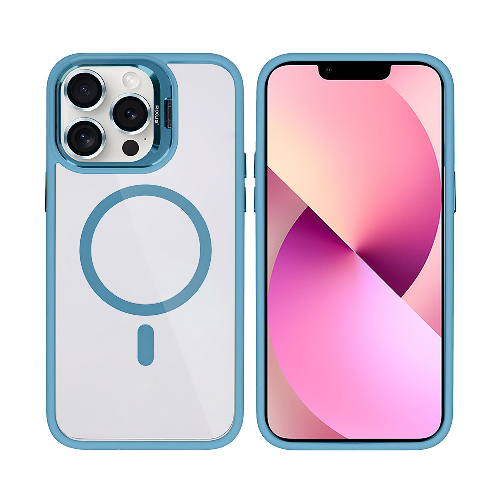 Rixus Classic 03 Hülle mit MagSafe kompatibel für Apple iPhone 13 Pro Light Blue – Bild 3