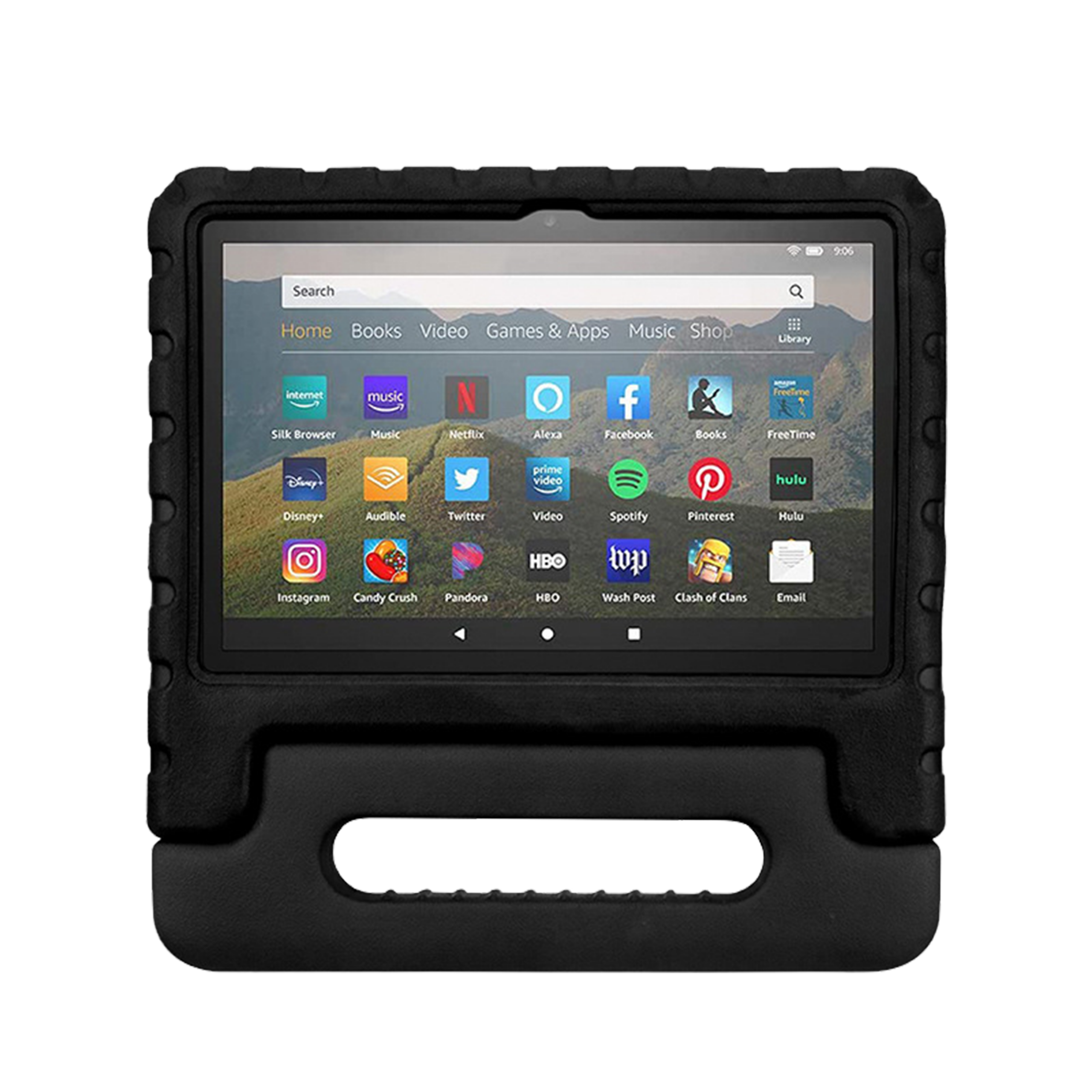 Rixus RXTC06 Tablet Kids Hülle für Apple iPad Air 1 9.7 inch, iPad 5, iPad 2 9.7 inch, iPad 6, iPad Pro 9.7 inch, iPad 7 Black
